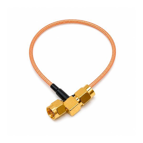 Перехідник SMA male кут - SMA male RG-316 50см 070010339 фото