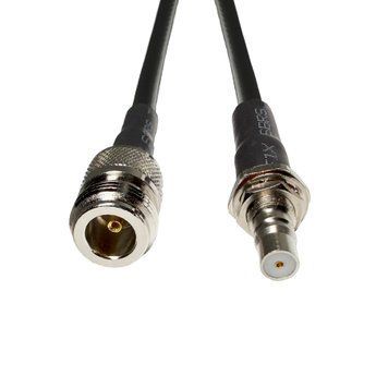 Перехідник QMA female - N type female RB240 30см 070010243 фото