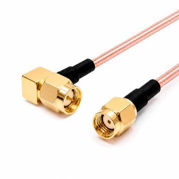 Перехідник SMA male кут - RP-SMA male RG-316 30см 070010344 фото