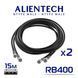 Комплект супер гнучких кабелів для антен Alientech/Avenger/Roc-4 RB-400 N type male - N type male 15м 050010174 фото 1