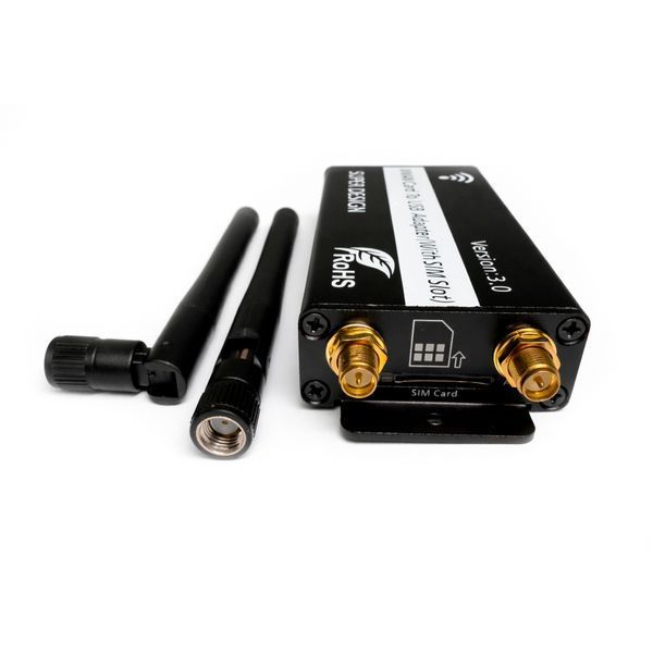 USB адаптер Mini PCI-E для 4G LTE модулів у корпусі з антенами RP-SMA 040040005 фото