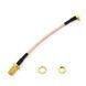 Перехідник MMCX male кутовий - RP-SMA female RG316 15 см 070010020 фото 2