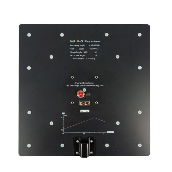 Антена Maple Wireless RHCP 4.8-6.3 ГГц 20 dBi SMA 030060008 фото