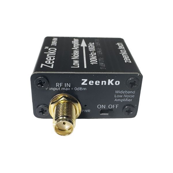 Малошумний антенний підсилювач Zeenko ZK09-BM 100k-10GHz 21dB з вбудованим акумулятором 100010046 фото