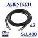 Комплект кабелів для антени Alientech SLL400 N type male - N type male з низькими втратами 20м 050010133 фото 1