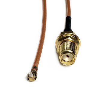 Перехідник U.FL - SMA female RG-178 15 см 070010012 фото